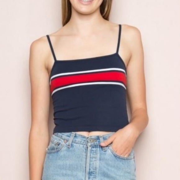 Brandy Melville Tops - Brandy Melville Faye Navy Tank Top Cami Small